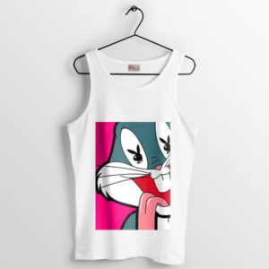 Bugs' Bunny Club Playboy Style White Tank Top