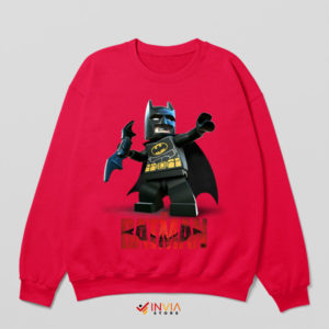 Building Justice The Batman Lego Red Sweatshirt