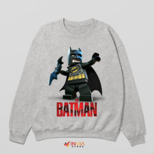Building Justice The Batman Lego Sport Grey Sweatshirt