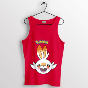 Burning Bounce Scorbunny Rabbit Red Tank Top