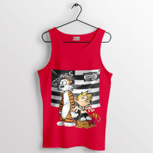 Calvin And Hobbes Stankonia Cover Art Red Tank Top