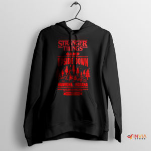 Camp Hawkins Journey to the Upside Down Black Hoodie