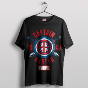 Captain Carter's Iconic Weapon Rises Black T-Shirt
