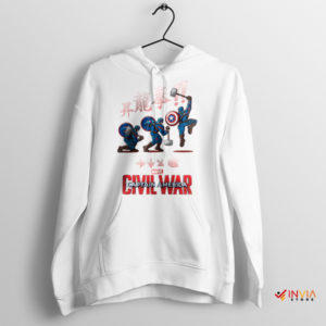 Captain Shoryuken Strikes America's White Hoodie