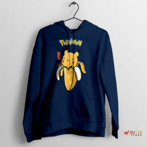 Catch the Cuteness Pikachu Banana Navy Hoodie