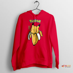 Catch the Cuteness Pikachu Banana Red Hoodie