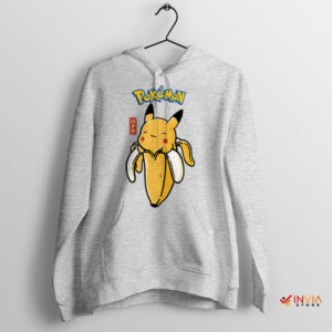 Catch the Cuteness Pikachu Banana Sport Grey Hoodie