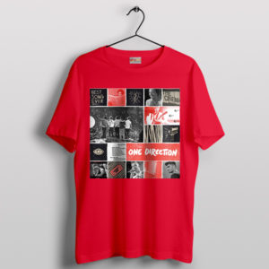 Celebrate 1D's Journey All Albums Red T-Shirt