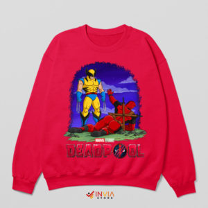 Cheeky Heroes Mutant Butt Red Sweatshirt