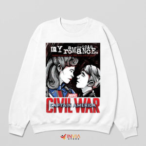 Chemical Romance Peggy and Rogers White Sweatshirt