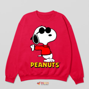 Chill with Snoopy Cool Pose Red Sweatshirt