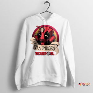 Chimichanga Charm Deadpool Unicorn White Hoodie