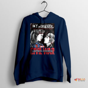 Cinematic Romance Peggy and Rogers Navy Hoodie
