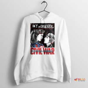 Cinematic Romance Peggy and Rogers White Hoodie