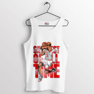 Classic Basketball The GOAT Jordan White Tank Top