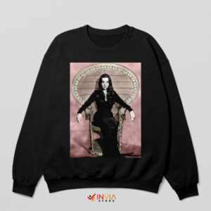 Classic Carolyn Jones as Morticia Addams Black Sweatshirt