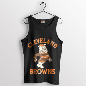Classic Dawg Pound Style Browns Black Tank Top