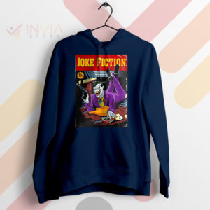 Classic Joker Comic Poster Pulp Fiction Navy Hoodie