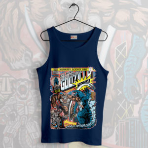 Classic Monster Godzilla vs Kong Navy Tank Top