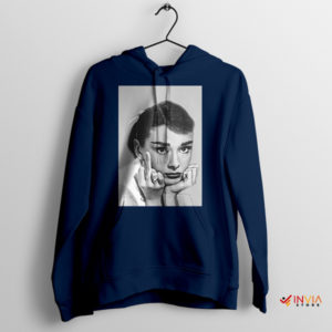 Classic Rebel Audrey's Vintage Gesture Navy Hoodie