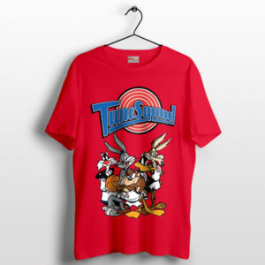 Classic Tune Squad Space Jam Characters Red T-Shirt