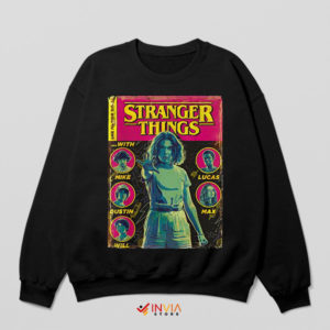 Classic Vibes Stranger Things Comic Black Sweatshirt