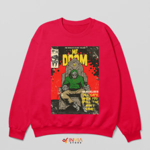 Comic Conqueror MF Doom Red Sweatshirt