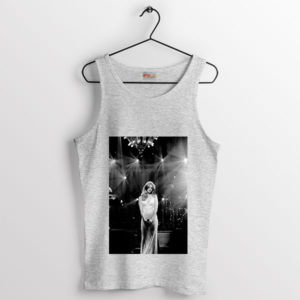Concert Look Lana Del Rey Feminine Sport Grey Tank Top