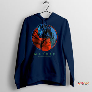 Contrasting Realms Yin and Yang Matrix Hoodie