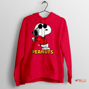 Cool Snoopy Strikes a Pose Red Hoodie