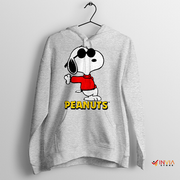 Cool Snoopy Strikes a Pose Sport Grey Hoodie