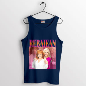 Country Queen Reba Jean McEntire 90's Navy Tank Top