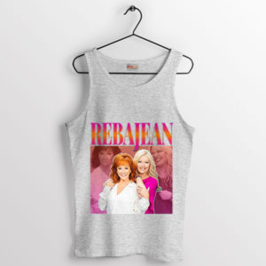 Country Queen Reba Jean McEntire 90's Sport Grey Tank Top