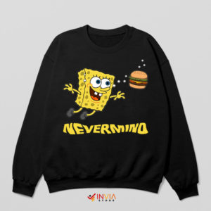 Cover Grunge SpongeBob's Nevermind Black Sweatshirt