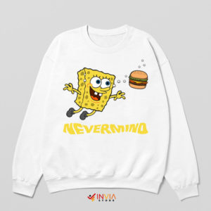 Cover Grunge SpongeBob's Nevermind White Sweatshirt