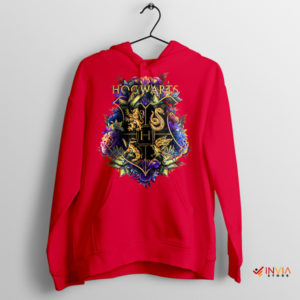 Crafted for Wizards Blossom Hogwarts Red Hoodie