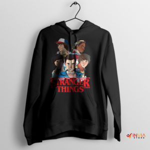 Creative Fan Collection Gang Stranger Things Black Hoodie