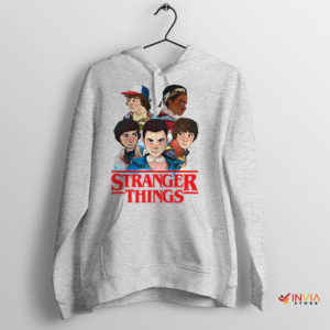 Creative Fan Collection Gang Stranger Things Sport Grey Hoodie