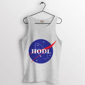 Cryptocurrency Twist HODL NASA Sport Grey Tank Top