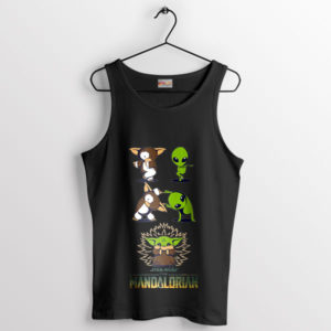 Cuties Mogwai-Alien Baby Yoda Black Tank Top