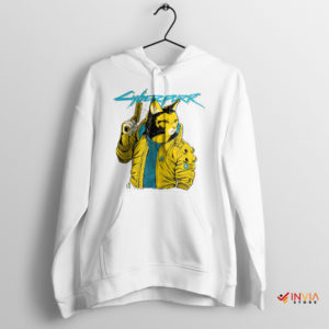 Cybernetic Kitty Cyberpurr 2077 Game White Hoodie