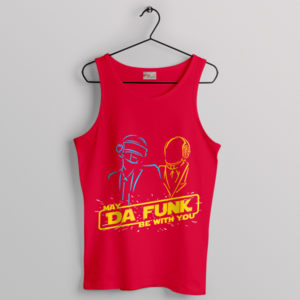 Daft Punk Beat Be With You Red Tank Top