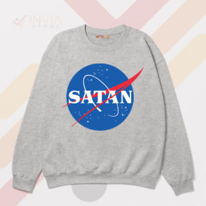 Dark Lord NASA Parody Satan Sport Grey Sweatshirt