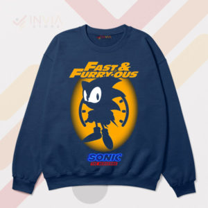 Dash into Sonic Fast and Furry-ous Navy Sweatshirt