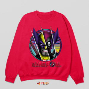 Deadpool x Wolverine Best Friends Red Sweatshirt