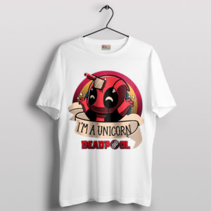 Deadpool's Fantasy I'm a Unicorn White T-Shirt