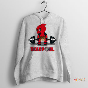 Deadpool's Gym Maximum Effort Sport Grey Hoodie