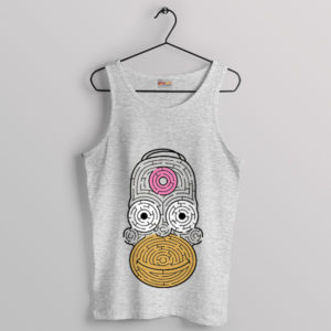 D'oh-nut Homer Simpson Mursi Tradition Sport Grey Tank Top