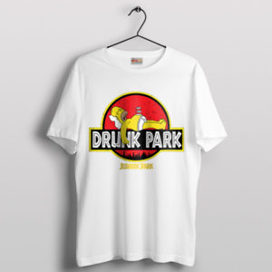 D'oh-saurus Rex Homer Drunk Park White T-Shirt