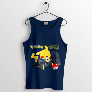 Dual Forces Pikachu with Dark Side Navy Tank Top